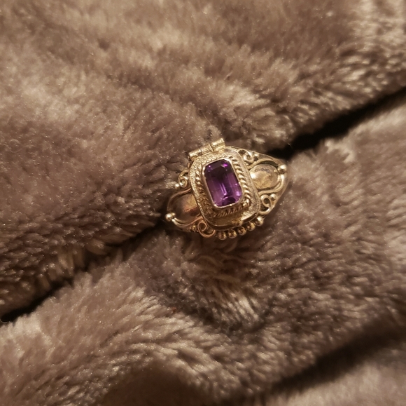 Amethyst Poison Box Ring - Picture 11 of 13
